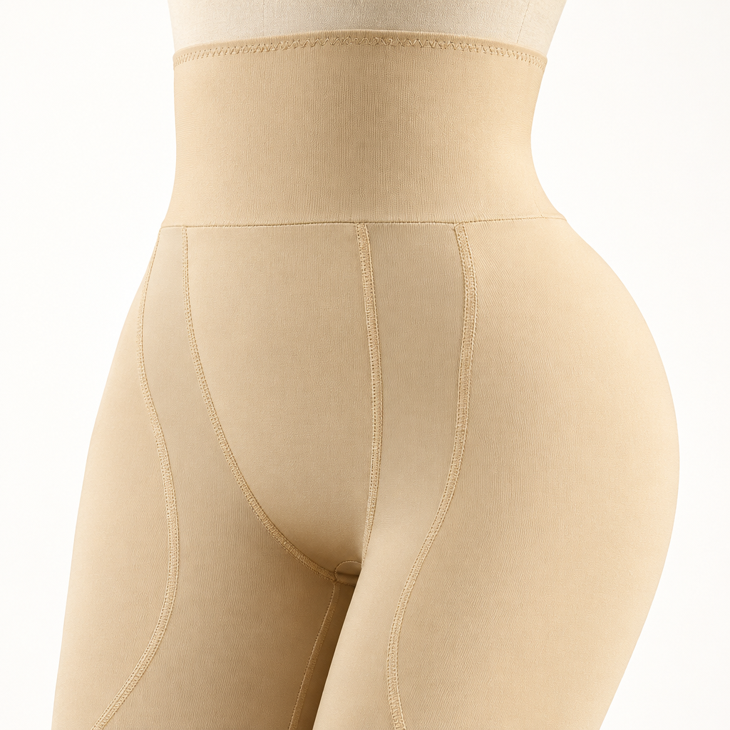 SILOUWET Contour high-waist sculpting shorts by Young.OO.Dare
