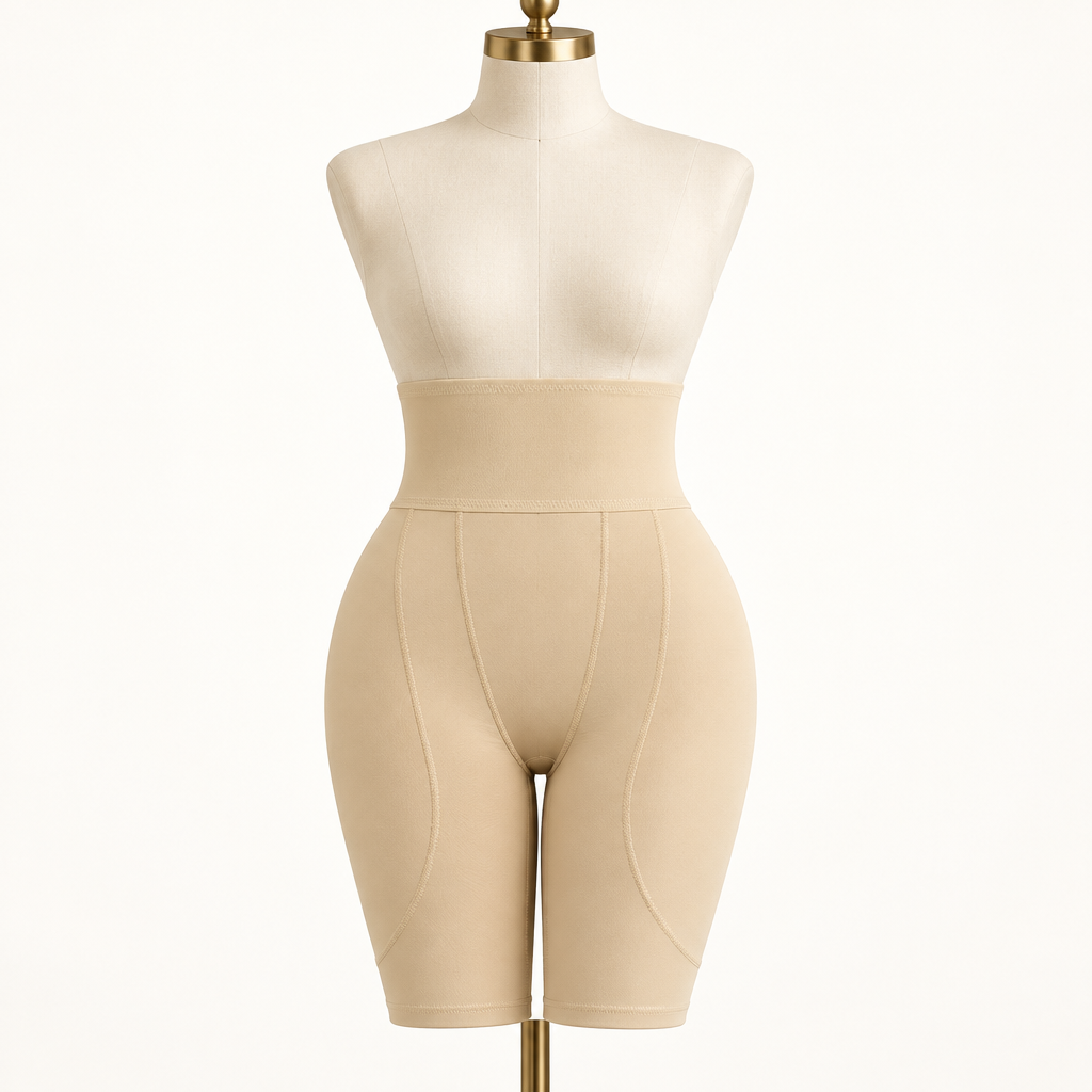 SILOUWET Contour high-waist sculpting shorts by Young.OO.Dare
